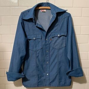 Levi's Vintage Orange Tab Blue Button-Up Shirt